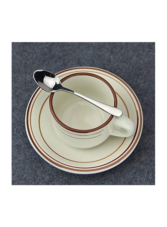 Loquat 6-Piece Tea Spoon Set Silver 4.78x.98inch - Image 4