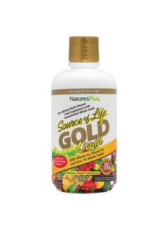 Nature's Plus Naturesplus Source Of Life Gold Multivitamin Liquid 30 Oz With Vitamins D3 B12 & K2 Blood Bone & Immune Support Vegetarian & Gluten Free 30 Servings  - Image 2