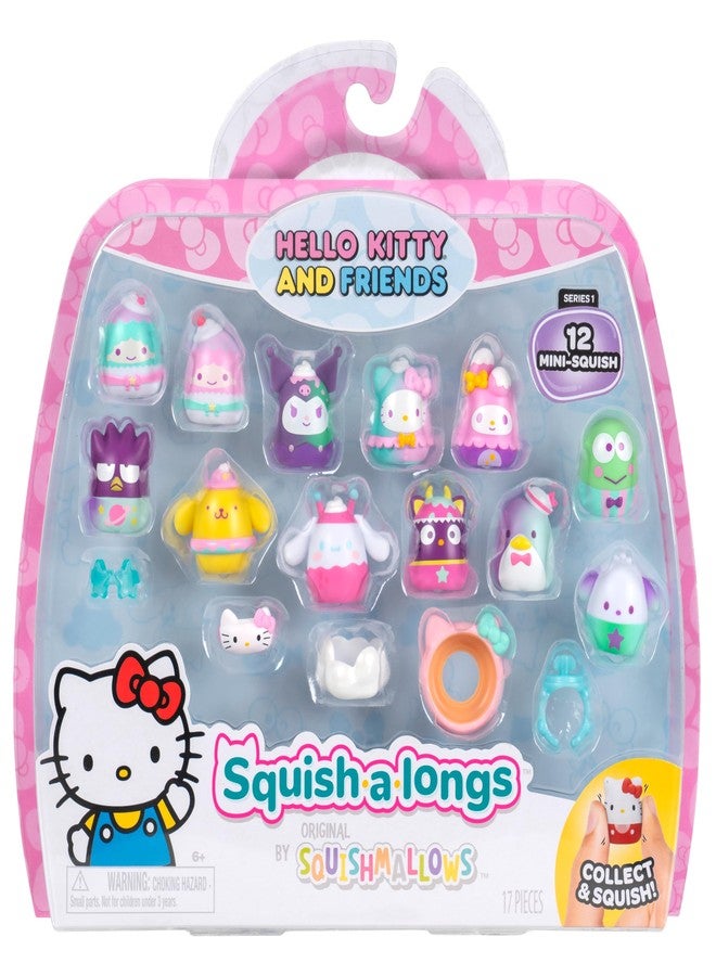 Squish-a-longs Hello Kitty and Friends Dreamland Mini-Squish + Accessory 12-Pack - Image 1