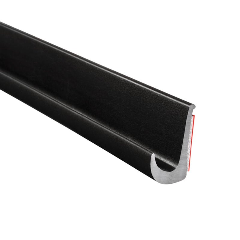 TrimLok Drip Rail Black  12 Height 25 Length  PVC Plastic Rain Gutter for Cars Vans and RVs Easy to Install Flexible Drip Rail Molding to Control Water Runoff Durable 3M Tape Included