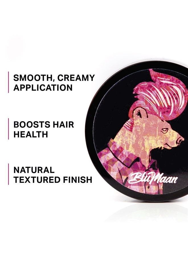 BluMaan - Men's Hybrid Styling Cream Clay | Matte Cream Hair Clay, Easy Workability and Voluminous Hold | Light to Medium Hold for a Smooth Stick, Textured, Matte Finish | 2.5 oz (74 ml) - Image 1