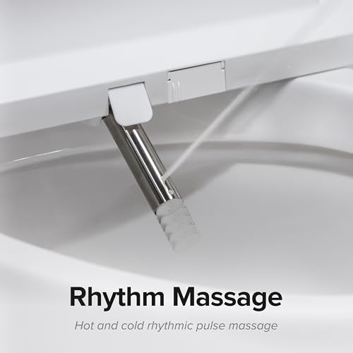 SmartBidet® SB-1200 Luxury Advanced Electric Smart Bidet Round White Toilet Seat with Remote control, Endless Warm Water with LED Night Light, Slim Profile - Image 2