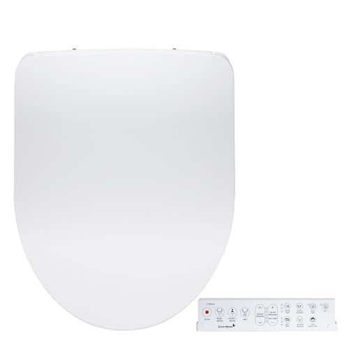 SmartBidet® SB-1200 Luxury Advanced Electric Smart Bidet Round White Toilet Seat with Remote control, Endless Warm Water with LED Night Light, Slim Profile - Image 1
