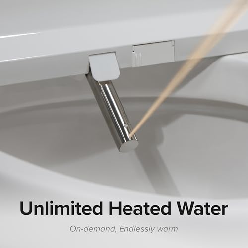 SmartBidet® SB-1200 Luxury Advanced Electric Smart Bidet Round White Toilet Seat with Remote control, Endless Warm Water with LED Night Light, Slim Profile - Image 3