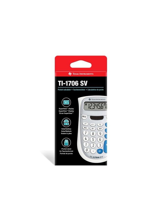 TEXAS INSTRUMENTS آلة حاسبة قياسية من تكساس إنسترومنتس TI-1706 SV - Image 2