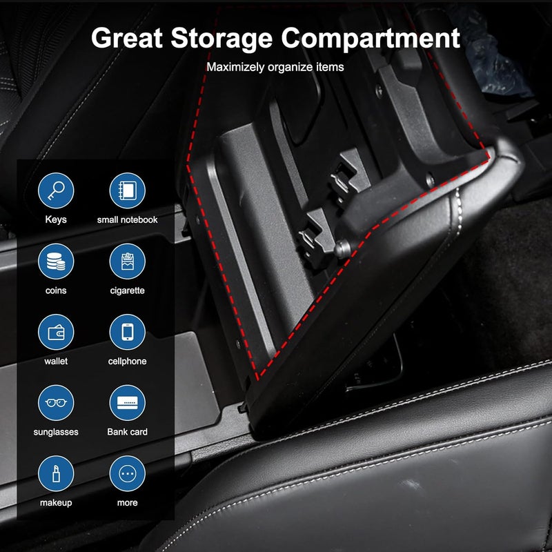 Moittellc Car Armrest Hidden Storage Box for Nissan Pathfinder - Image 5