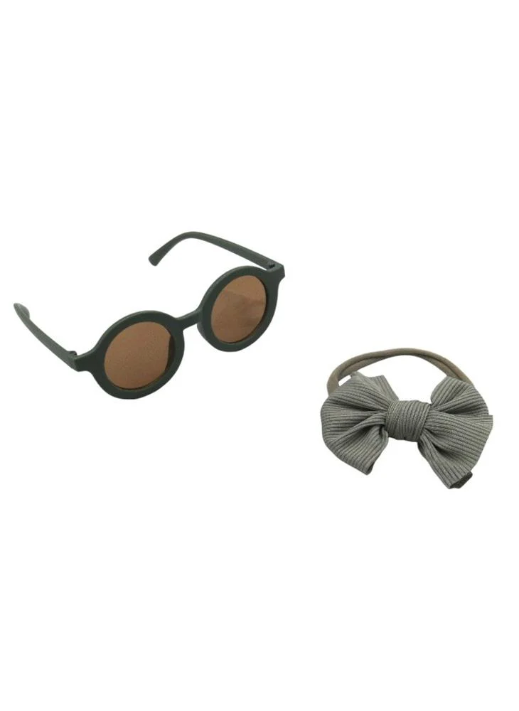 D'Daniela D' Daniela - Glasses and Headband Set For Babies and Girls - Olive