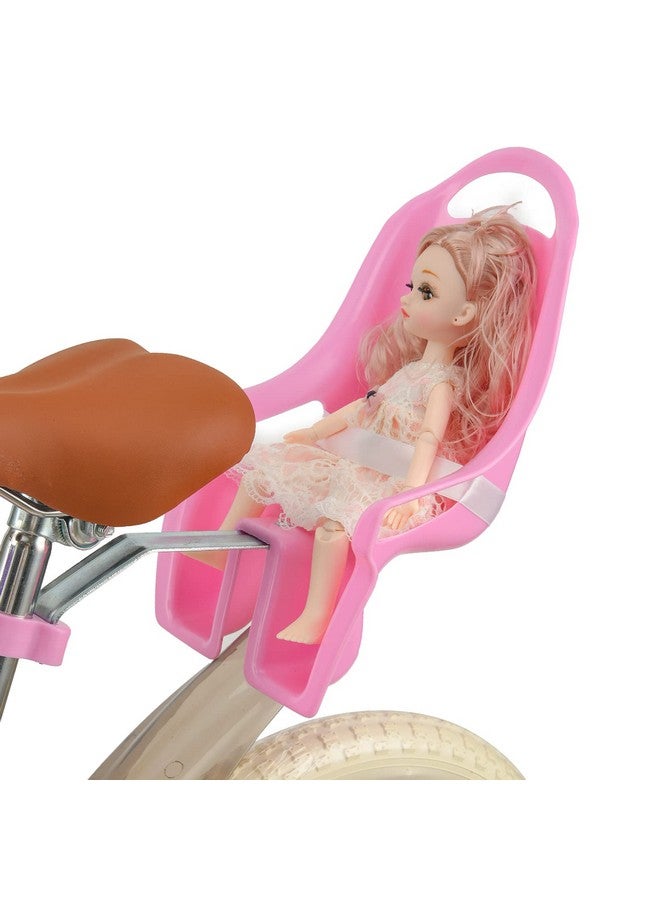 EIRONA Doll Bike Seat For Girls Bicycle Doll Chair For 12 14 16 18 20 Inch Bike American Girl Kids Children Bike Accessories For Doll Pink - Image 1