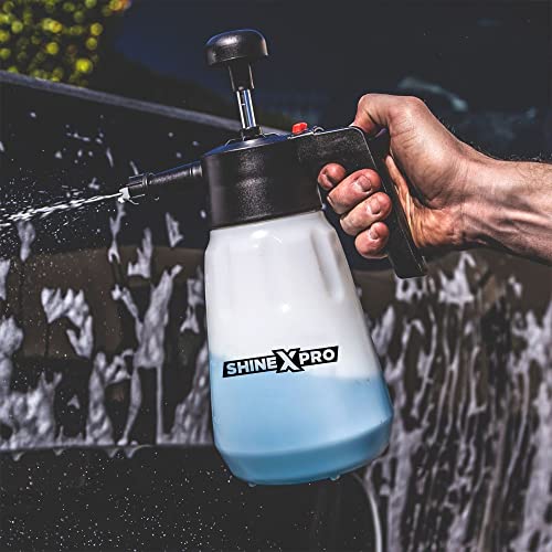 ShineXPro Foam Sprayer for Car & Bike - ShineXPro Foam Master Comes with Free Shampoo & 6 Months Warranty - No Electricity, Running Water Or Batteries Needed - Generates Thick Foam Spray - Image 5