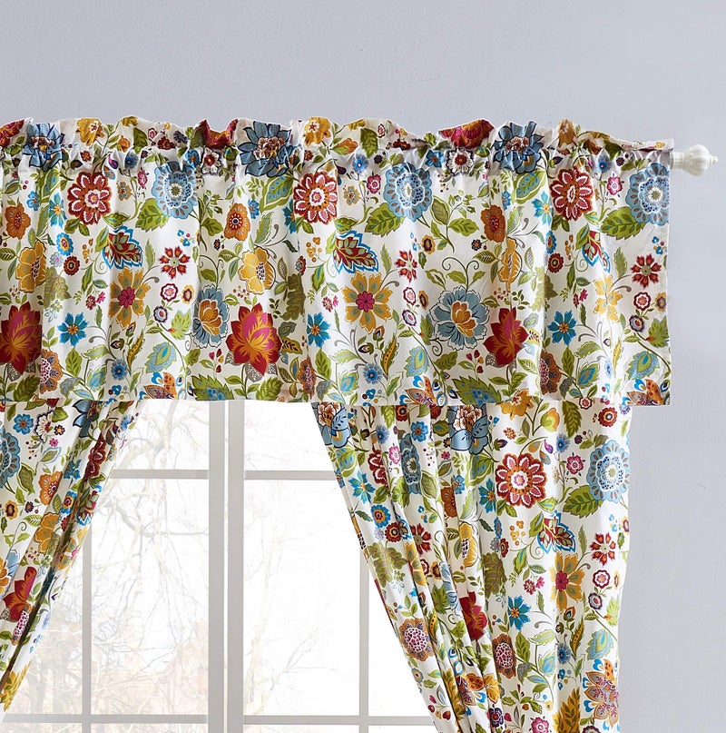 Greenland Home Fashions Astoria Window Valance, White, 84x19" - Image 3