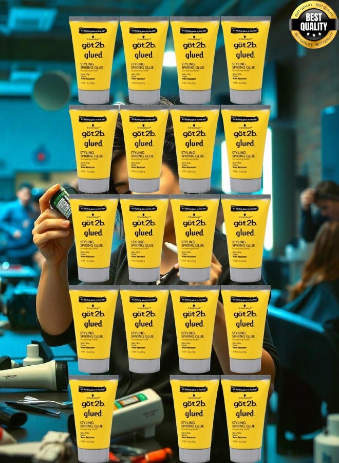 جوت تو بي 19 قطع صمغ جوت 2 بي المقاوم للماء لتصفيف الشعر وعمل قصة السبايكي للجنسين 35 جرام - Image 1