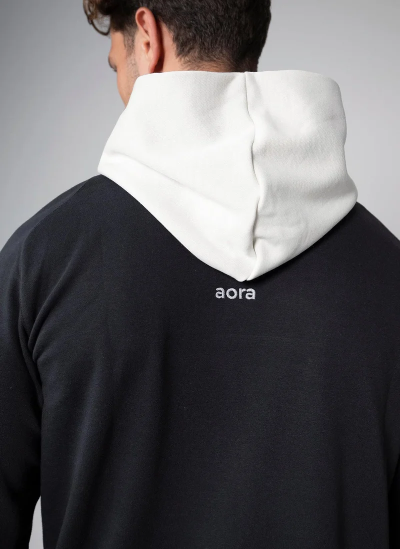 Aora Unisex Chrome Qaze Bi-Color Hoodie