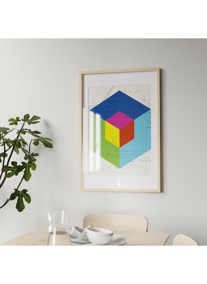 Green Tiger - Frame, birch effect, 61x91 cm - Image 1