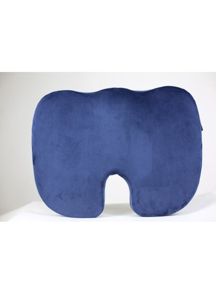 Max Comfort Fistulas and Lower Back Pain Medical Seat Cushion Disk and Cartilage Glide Medical Seat Cushion, USA High Quality Foam, Blue  - Image 2