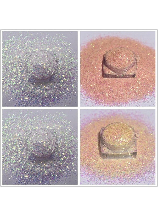 PrettyG 10 Boxes Set Uv Color Changing Powder Glitter Festival Rave Beauty Makeup Face Body Nail Art Decoration Uv 10C - Image 5