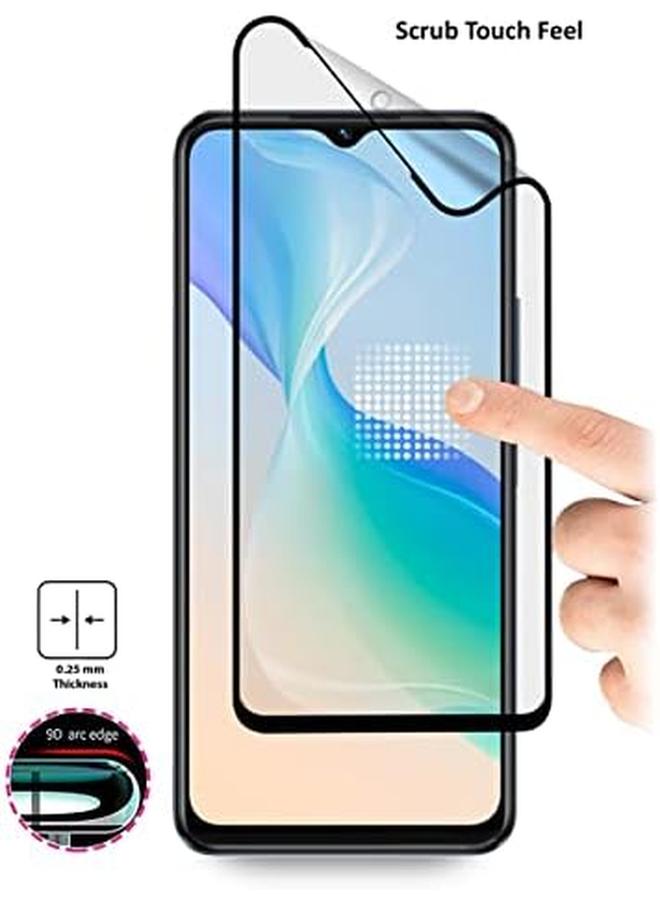 erorex Wtech 9D Matte Ceramics Full Coverage Screen Protector For Vivo T1 5G, Clear Black - Image 4
