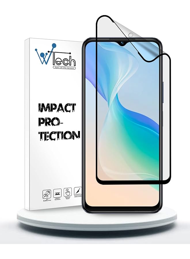 erorex Wtech 9D Matte Ceramics Full Coverage Screen Protector For Vivo T1 5G, Clear Black - Image 1