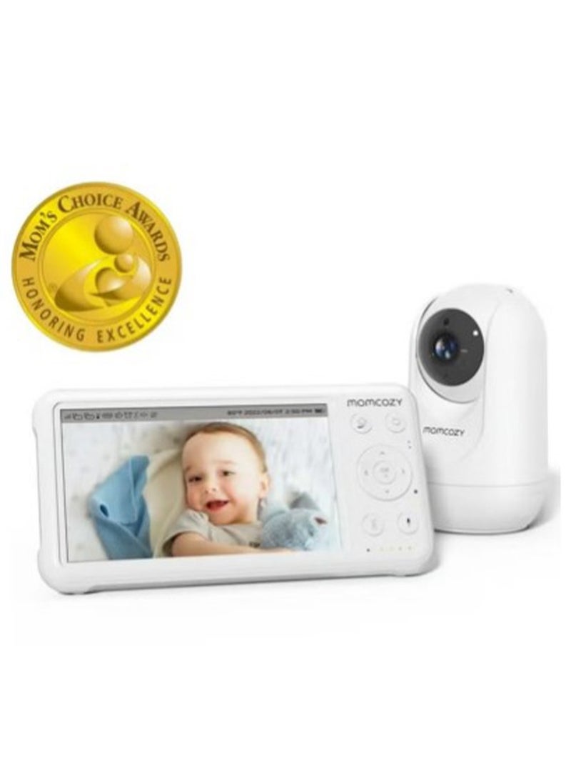 Video Baby Monitor, 1080P 5 Inch HD Baby Monitor with Camera and Audio, Infrared Night Vision, 5000mAh Battery, Two-Way Audio, Temperature Sensor, Lullabies and 960 Feet Range, Perfect for New Moms - pzsku/ZDA9AA608AAFC8C24CE9DZ/45/_/1733844273/83583059-48f6-409a-99a7-61a0e911baa3