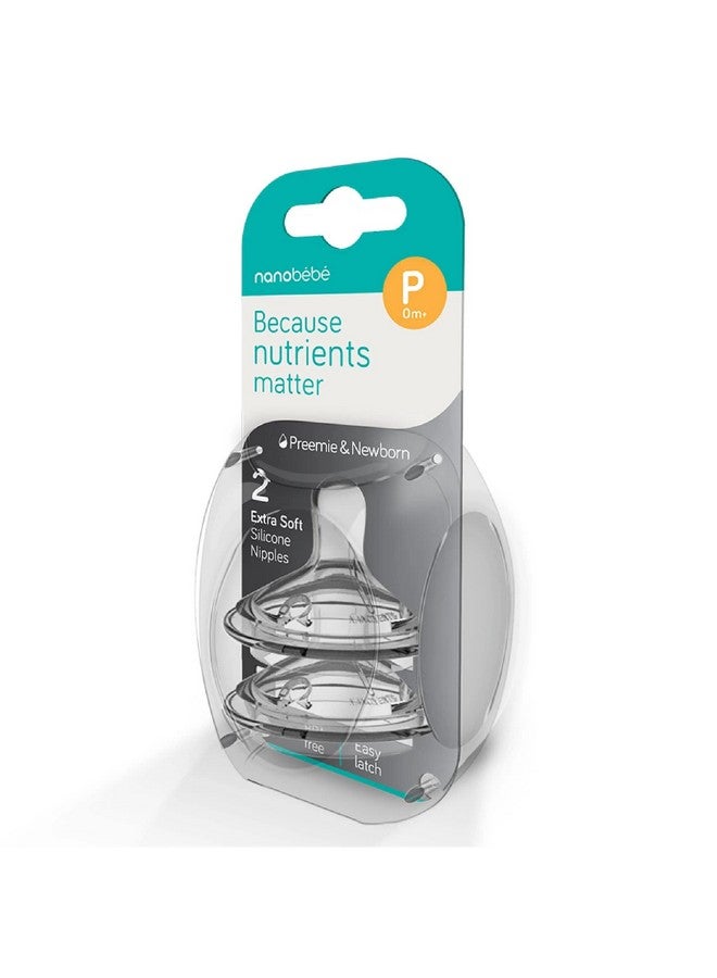 NANOBÉBÉ Nanobebe Flexy Silicone Bottles Nipples Triple Vented Twin-Pack - Slow Flow - Image 3