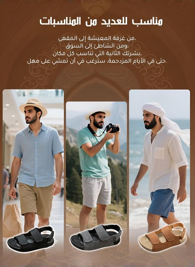 صندل متعدد الاستخدامات للمغامرات الخارجية والأناقة اليومية – دعم تقوس القدم، شريط فيلكرو قابل للتعديل، نعل خفيف ومرن، قابل للتهوية وسهل التنظيف - Image 2