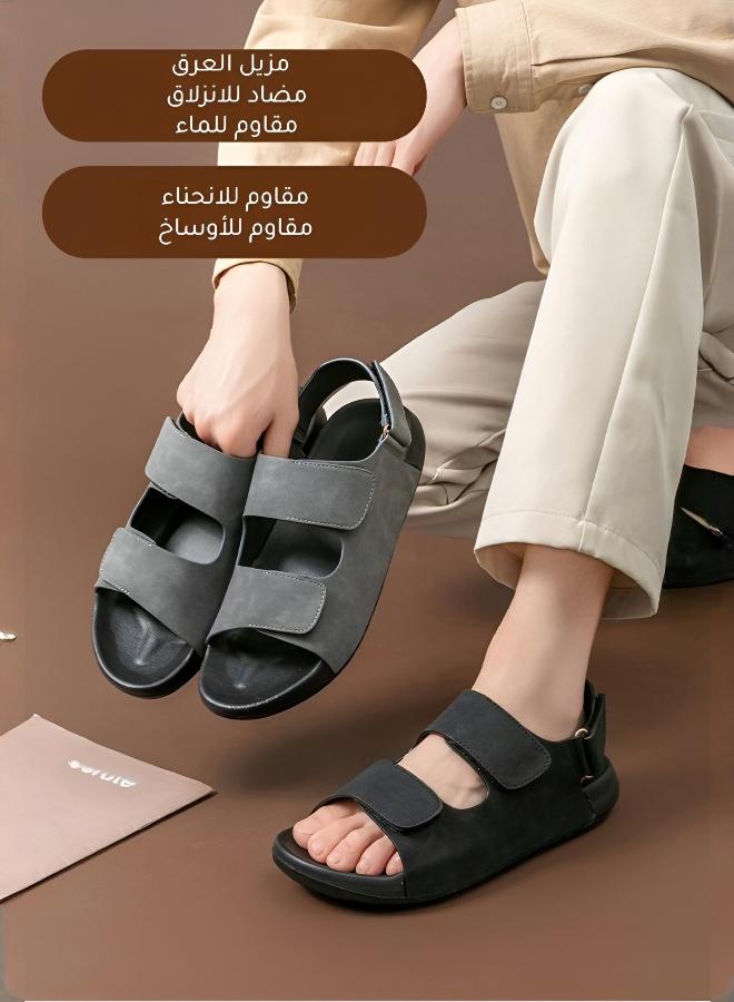 صندل متعدد الاستخدامات للمغامرات الخارجية والأناقة اليومية – دعم تقوس القدم، شريط فيلكرو قابل للتعديل، نعل خفيف ومرن، قابل للتهوية وسهل التنظيف - Image 5