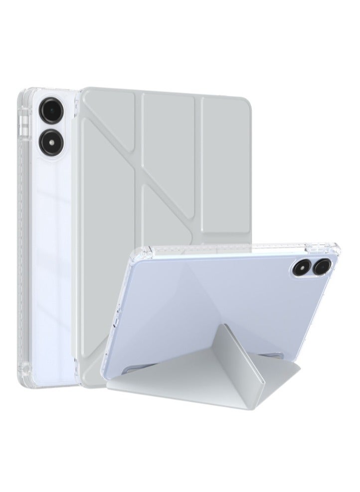 eGreen99 for [Redmi Pad Pro 12.1-Inch / Pad 2 Pro 12.1-Inch] [Xiaomi POCO Pad 12.1-Inch] Case Cover, Deformable 3+Y-Shaped Design, Multi Angle, Tpu Soft Leather Tablet Cover, Automatic Wake-Up/Sleep,Gray - Image 1