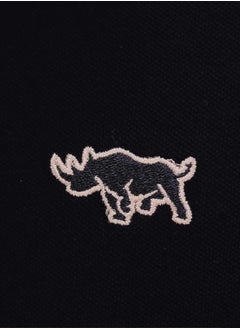 GIORDANO Men's Embroidery Solid Polo - Black  - Image 5