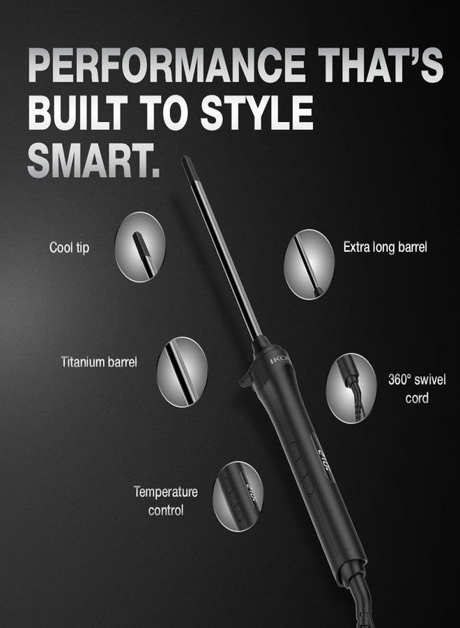 IKONIC Hotwand 2.0, with 10mm Titanium Barrel for Tight Skinny Curls, 8inch Long for Longer Hair, 360 Swivel Cord for Easy Curly Hair Style - Image 4