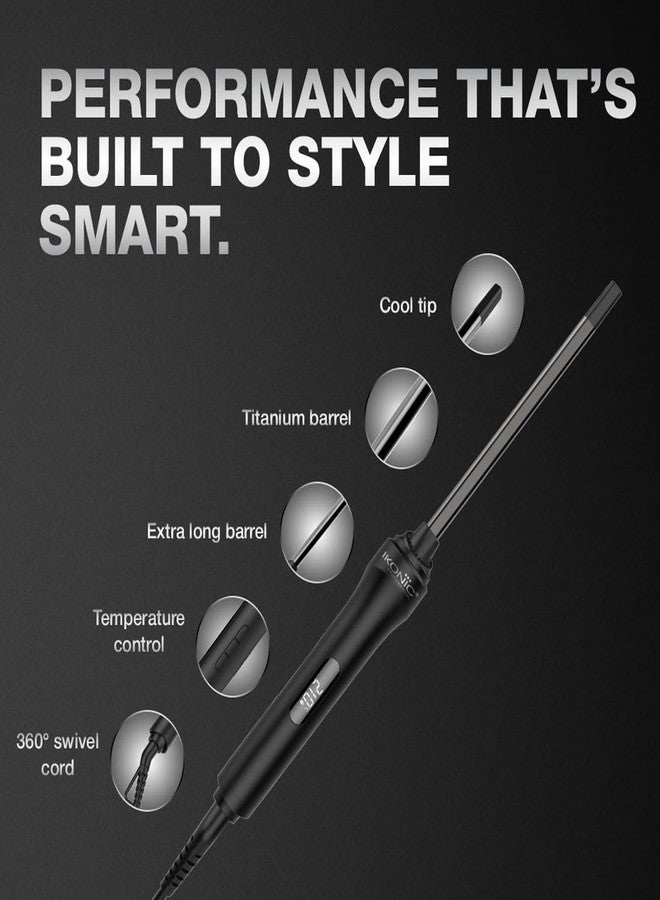 IKONIC Hotwand 2.0, with 10mm Titanium Barrel for Tight Skinny Curls, 8inch Long for Longer Hair, 360 Swivel Cord for Easy Curly Hair Style - Image 3
