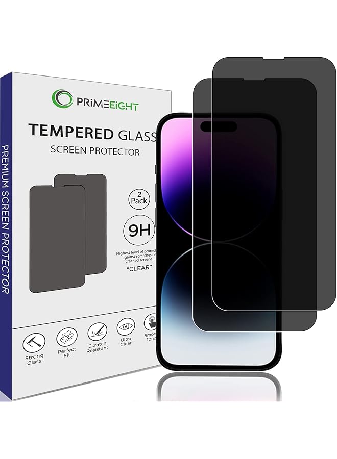 erorex Premium Iphone 14 Pro 6.1" Screen Protector Protector For Iphone 14 Pro 6.1" Ultra Thin Anti Spy Hd Bubble Free Hd 2 Pack  - Image 1