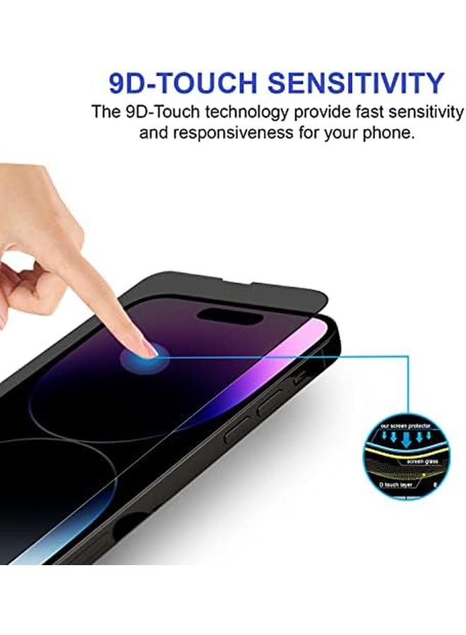 erorex Premium Iphone 14 Pro 6.1" Screen Protector Protector For Iphone 14 Pro 6.1" Ultra Thin Anti Spy Hd Bubble Free Hd 2 Pack  - Image 3