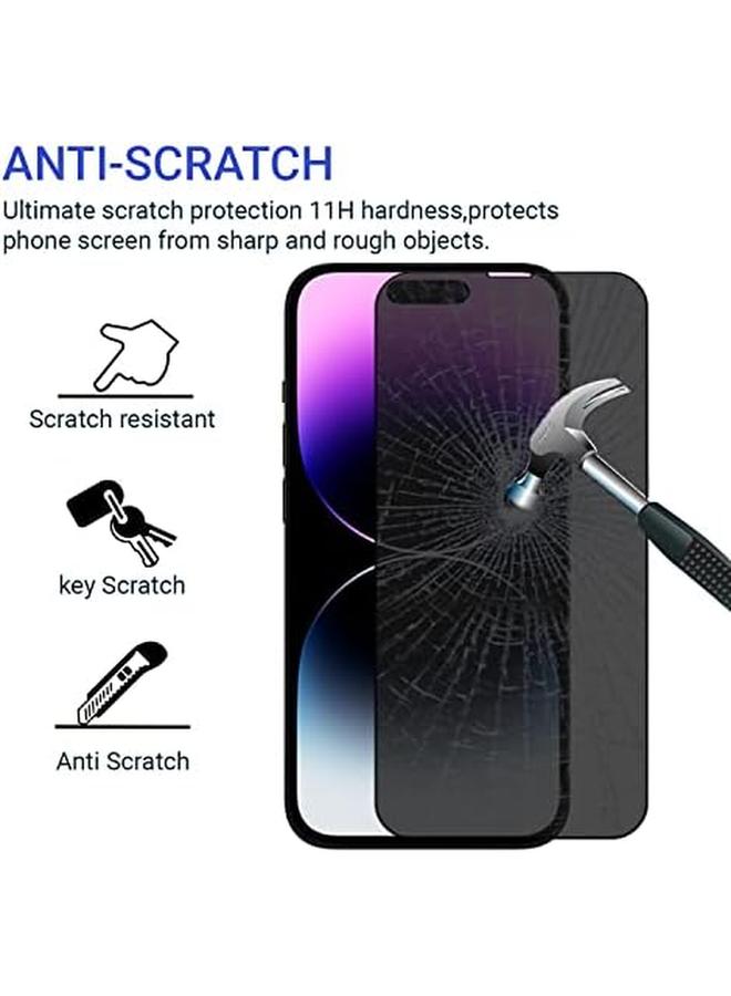 erorex Premium Iphone 14 Pro 6.1" Screen Protector Protector For Iphone 14 Pro 6.1" Ultra Thin Anti Spy Hd Bubble Free Hd 2 Pack  - Image 4