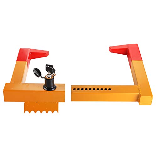 Hedume قفل عجلة هيدوم، قفل مقطورة ثقيل، قفل عجلة مع 2 مفتاح أحمر، قفل عجلة مضاد للسرقة قابل للتعديل للسيارة، الشاحنة، المقطورات، سيارة التخييم، شاحنة الفان - Image 2