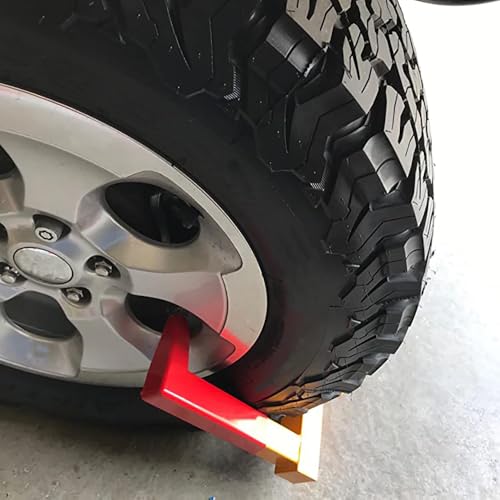 Hedume قفل عجلة هيدوم، قفل مقطورة ثقيل، قفل عجلة مع 2 مفتاح أحمر، قفل عجلة مضاد للسرقة قابل للتعديل للسيارة، الشاحنة، المقطورات، سيارة التخييم، شاحنة الفان - Image 5