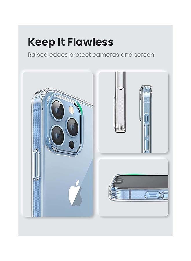 جراب واقٍ لهاتف iPhone متوافق مع 13 Pro شفاف مع امتصاص الصدمات ومضاد للخدش وقواطع دقيقة من مادة البولي يوريثان الحراري ومتناسق نحيف وسهل التثبيت غطاء شفاف 6.1 بوصات - Image 2