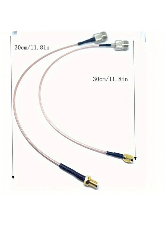 محول كابل SMA ذكر إلى UHF SMA أنثى بطول 11.81 بوصة - Image 2