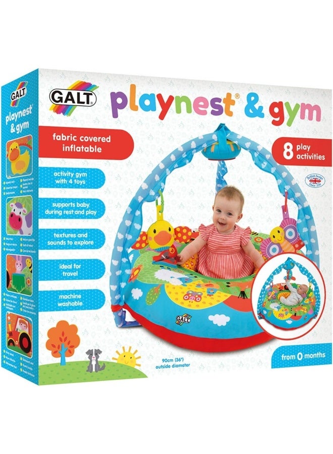 GALT TOYS - PLAYNEST & GYM - FARM, BABY ACTIVITY CENTER & FLOOR SEAT - Image 1