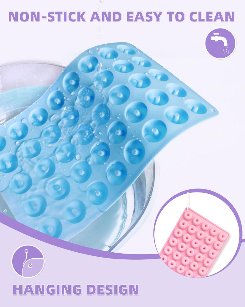 KKDINDAN Donut Silicone Candy Molds with 2 Droppers, 4 Packs Mini Donut Pan Mold Gummy Mold, 40-Cavities Non-Stick Food Grade Mold for Hard Candies, Chocolate, Ice Cube, Jelly - Image 5