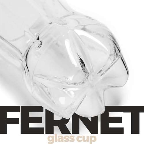 Goliber 22 oz Glass Fernet Cup with Cocktail Spoon | Large-Capacity Crystal-Clear Drinking Glass for Fernet, Cocktails & Spirits | Elegant Bar Glassware - Image 3