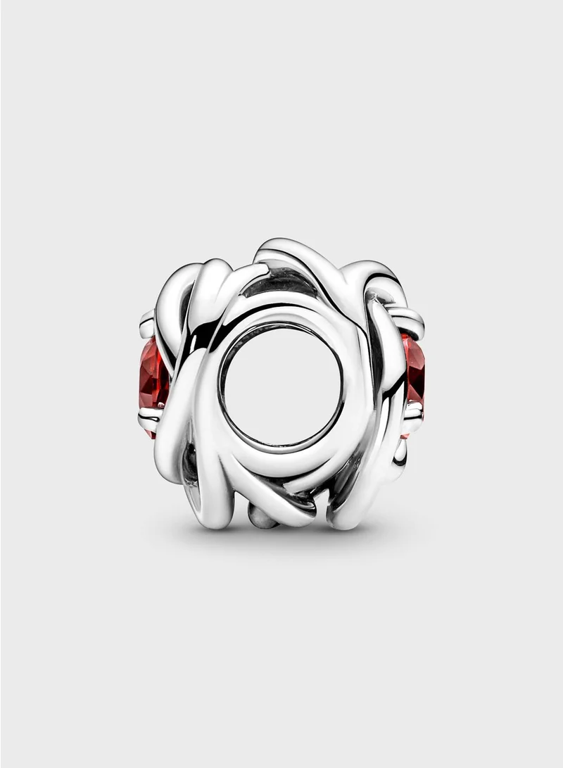 PANDORA True Red Eternity Circle Charm