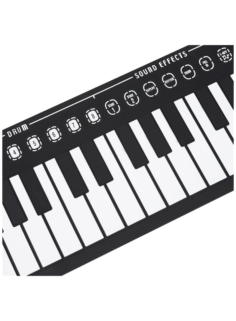 عام مفتاح الكهربائي المحترف 49 مفتاحًا متدليًا، بيانو كهربائي يدوي قابل للطي، بيانو كهربائي مرن للمبتدئين، تمرين بيانو كهربائي. - Image 3