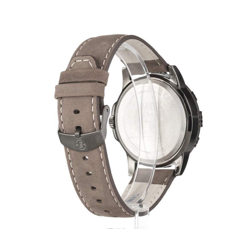 Timex Men's T49990 Expedition Rugged Metal Brown/Natural Leather Strap Watch - Image 3