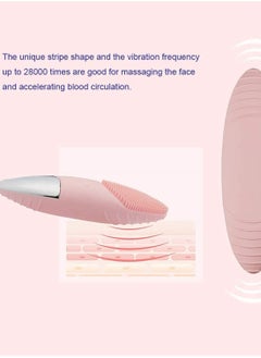 Arabest Facial Cleansing Brush, IPX7 Waterproof Silicon Face Scrub Brush with 5 Speed Modes, Usb Rechargeble Face/Eye Massager with 108 ℉ Heated, facial scrubber for Skin Exfoliation, Deep Cleansing  - Image 5