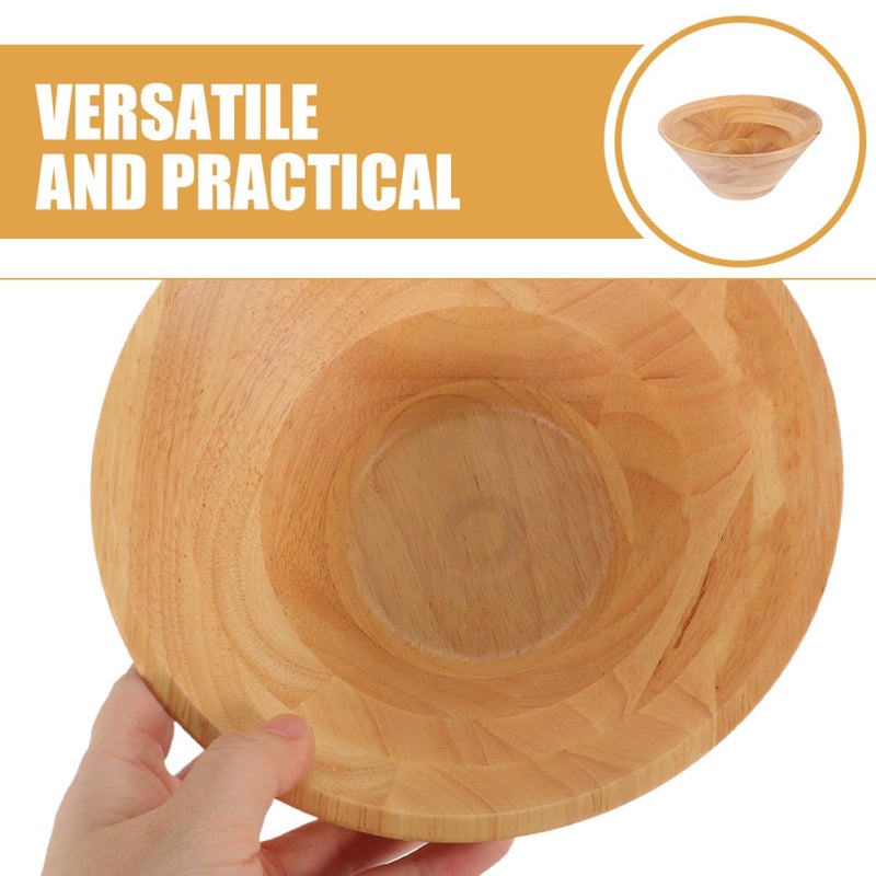 Natural Wood Salad Serving Bowl Large 14X5 8Cm Kitchen Dining Home - Image 4