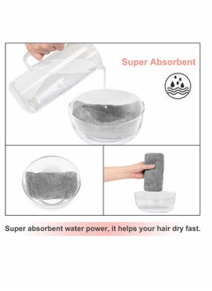 Excefore Microfiber Hair Towel Wrap Set - Microfiber Hair Towel for Drying Curly, Long & Thick Hair with Makeup Headband for Women  - Image 5