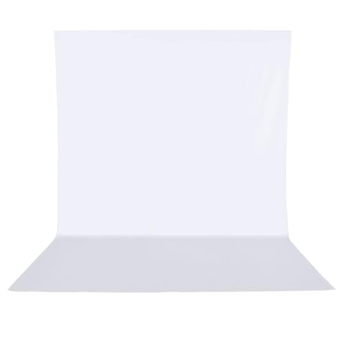 HEMMOTOP White Photo Backdrop, 6x9 ft White Background for Photography, Seamless Screen Backdrops for Photoshoot, Easter, Birthday Party, Video Recording, Photos, Projector (Backdrop only) - Image 1