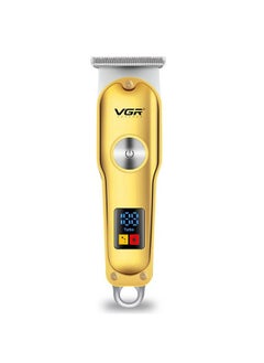 V290 Professional Hair Clipper With Led Display Runtime: 120 Min Trimmer For Men (Gold)
