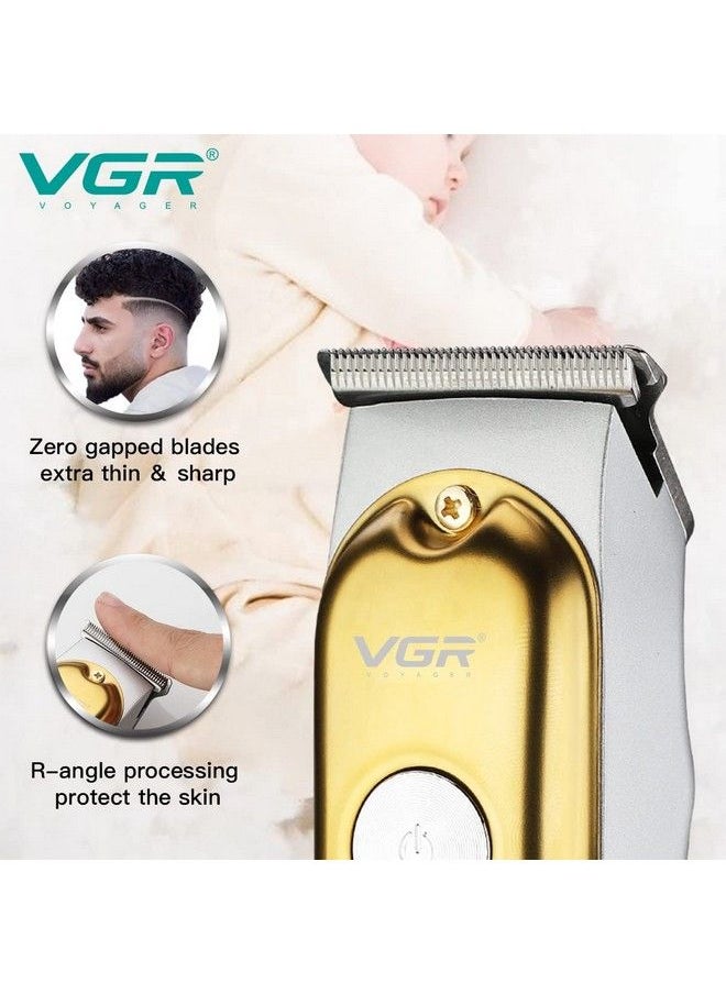 VGR - V290 Professional Hair Clipper With Led Display Runtime: 120 Min Trimmer For Men (Gold) - Image 1