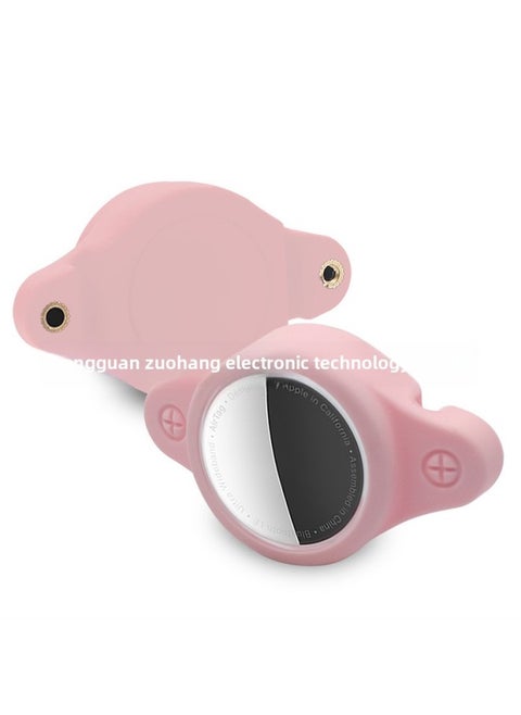 Waterproof Silicone Protective Case For Apple AirTag Tracker For Apple Pet Tracker Silicone Case-Color:Pink-Applicable Model:Applicable Airtag Protective Sleeve