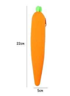 Simple Silicone  Capacity Large  Stationery Pag Pencil Case Vegetables Pencil Bag